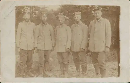 Ansichtskarte  Militaria WK Soldatengruppe - gel. Feldpost 1916