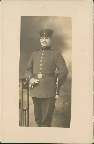 Militär/Propaganda 1.WK (Erster Weltkrieg) Soldat Photo Zierold, Glogau 1917