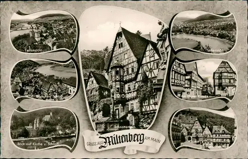Miltenberg (Main) Mehrbildkarte mit Orts- bzw. Stadtteilansichten 1975