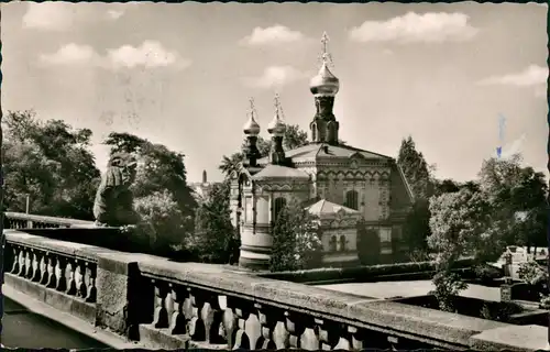 Ansichtskarte Darmstadt Russische Kapelle (Kirchen-Gebäude) 1965