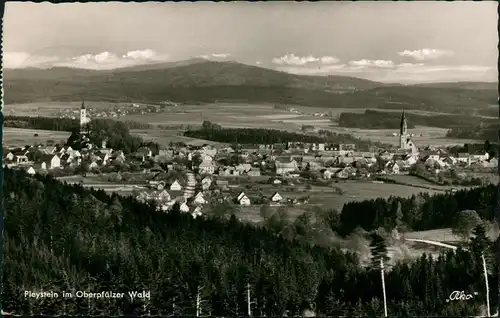 Ansichtskarte Pleystein Panorama-Ansicht Pleystein im Oberpfälzer Wald 1960