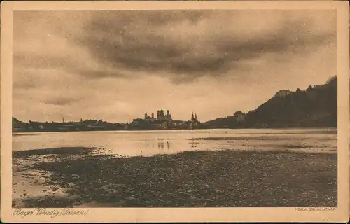 Ansichtskarte Passau Stadt Fernsicht 1928