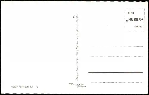 Garmisch-Partenkirchen Umland-Ansicht Aulealm gegen Zugspitzgruppe (2964 m) 1960