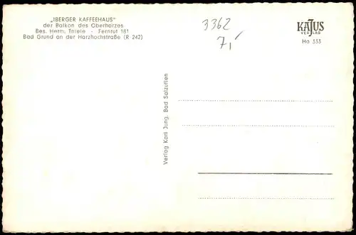 Ansichtskarte Bad Grund (Harz) Mehrbildkarte u.a. mit IBERGER KAFFEEHAUS 1960