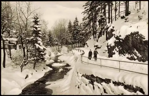 Ansichtskarte Braunlage Wintertag an der Bode 1967