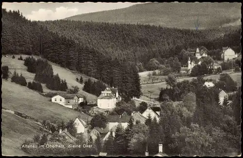 Altenau-Clausthal-Zellerfeld Panorama-Ansicht Altenau Oberharz Kleine Oker 1960