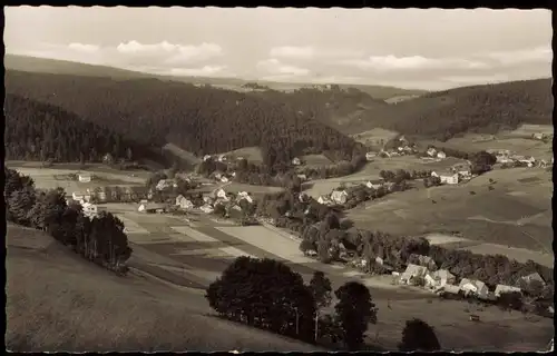 Ansichtskarte Warmensteinach Panorama-Ansicht; Ort im Fichtelgebirge 1960