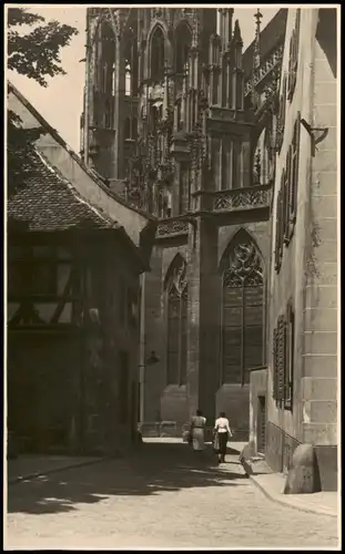 Foto Freiburg im Breisgau Partie am Münster 1936 Privatfoto Foto