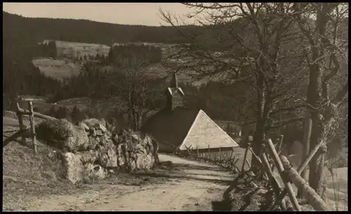 .Baden-Württemberg Motiv im Schwarzwald Kirchlein 1936 Privatfoto Foto
