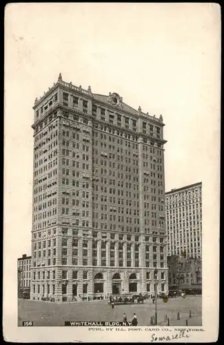 Postcard Manhattan-New York City Hochhaus WHITEHALL BLDG, N.Y. 1904
