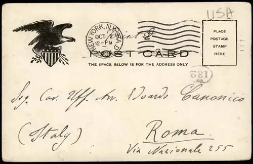 Postcard Manhattan-New York City Hochhaus WHITEHALL BLDG, N.Y. 1904