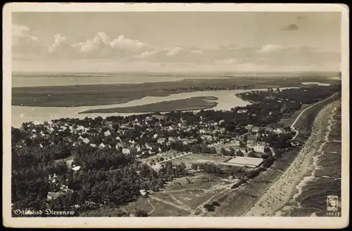 Postcard Berg Dievenow Dziwnów Luftbild 1936