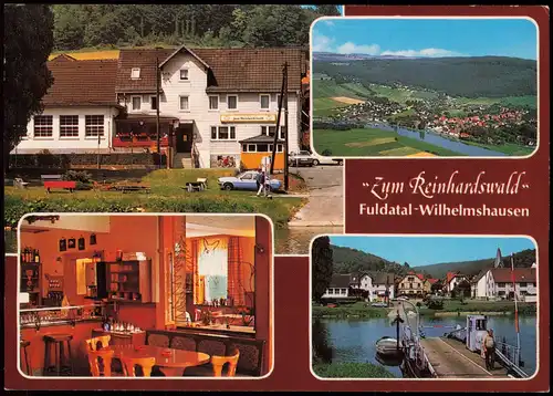 Ansichtskarte Fuldatal Gasthaus Zum Reinhardswald im OT Wilhelmshausen 1980