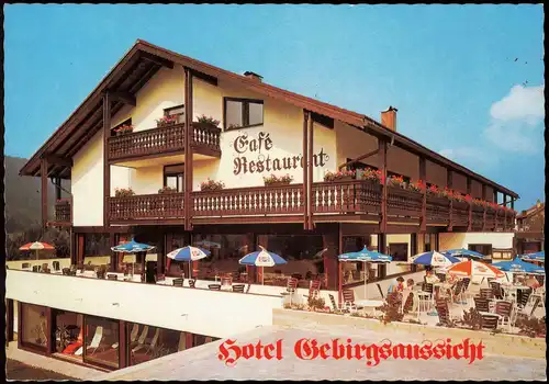Oberstdorf (Allgäu) Hotel Restaurant Café Bar Gebirgsaussicht, Reute 20 1970