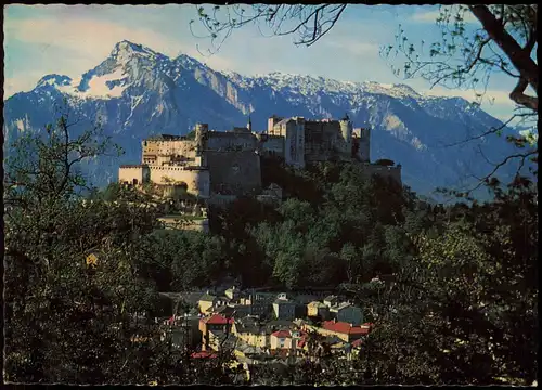 Ansichtskarte Salzburg Festung Hohensalzburg mit Untersberg 1975