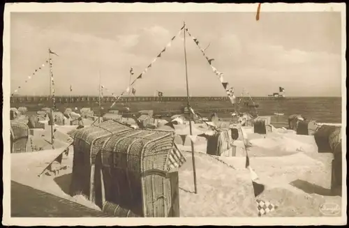 Ansichtskarte Kellenhusen (Ostsee) Strandleben 1949  gel. MF Besatzungszone