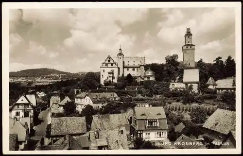 Ansichtskarte Kronberg / Cronberg (Taunus) Stadtblick - Fotokarte 1956