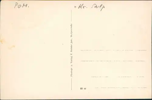 Postcard Stolpmünde Ustka Mole bei Sturm 1928