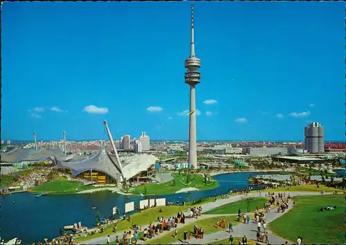 Ansichtskarte Milbertshofen-München Olympiapark - Fernsehturm 1978