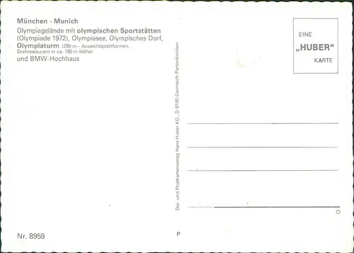 Ansichtskarte Milbertshofen-München Olympiapark - Fernsehturm 1978