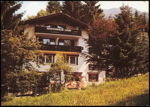 Ansichtskarte Oberstdorf (Allgäu) Gästehaus Lind - Rückansicht 1972