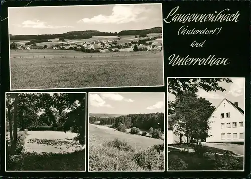 Ansichtskarte Langenneufnach 4 Bild Unterdorf 1963