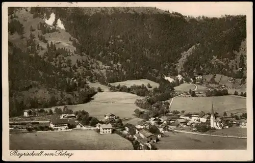 Ansichtskarte Bayrischzell Panorama-Ansicht vom Seeberg aus gesehen 1932