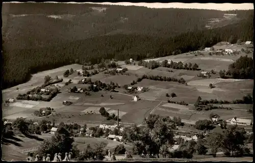 Ansichtskarte Warmensteinach Panorama-Ansicht 1957