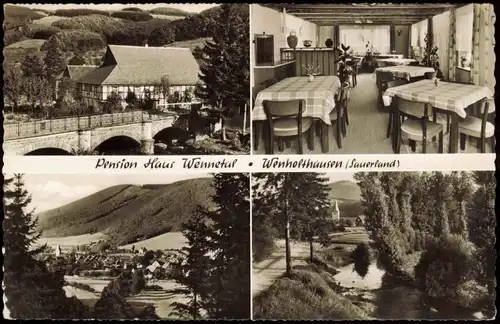Wenholthausen-Eslohe (Sauerland) Pension Haus Wennetal (Mehrbildkarte) 1966