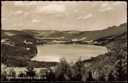 Ansichtskarte Titisee Panorama-Ansicht, See Panorama Schwarzwald 1954