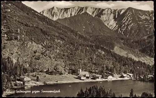 Ansichtskarte Spitzingsee-Schliersee Spitzingsee gegen Sonnwendjoch 1957