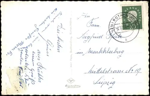 Ansichtskarte Rüthen Wachtor, Stadt, Rathaus 1959