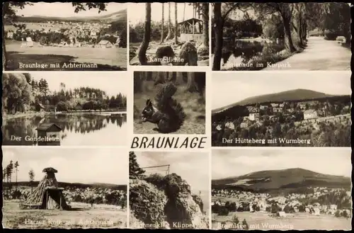 Ansichtskarte Braunlage Kamelfichte, Anlagen, Harzer Köte MB 1961