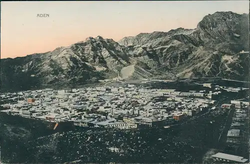 Postcard Aden Jemen عدن Blick über die Stadt Jemen Yemen# 1912