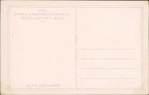 Ansichtskarte Pöstlingberg-Linz Schiffe Dampfer Künstlerkarte 1927