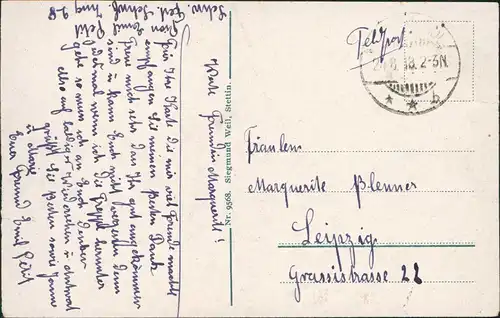Postcard Swinemünde Świnoujście Am Bollwerk. 1918