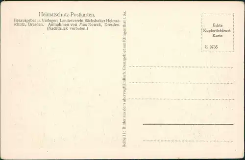 Ansichtskarte Klingenthal Stiller Abend auf dem Aschberg 1922