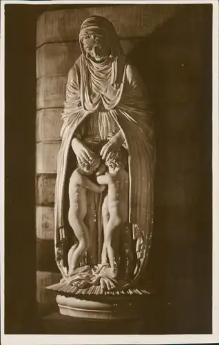 Ansichtskarte Meißen Kriegergedächtniskirche Porzellan Figur 1928