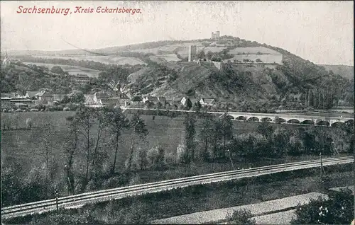 Ansichtskarte Eckartsberga Sachsenburg 1922