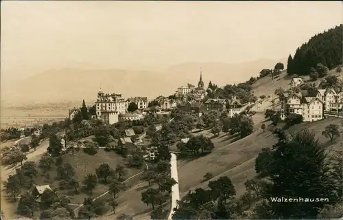 Ansichtskarte Walzenhausen Stadtpartie - Fotokarte 1928