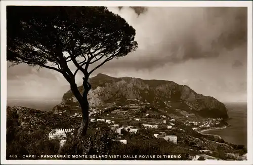 Cartoline Capri MONTE SOLARO VISTI DALLE ROVINE DI TIBERIO 1926