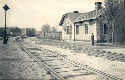 Postcard Oktjabrskaja Rußland Октябрьская Bahnhof 1940