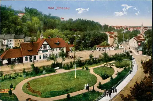 Ansichtskarte Ilmenau Stadtpartie - Straßen 1911