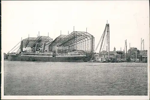 Postcard Stettin Szczecin Vulcan Werft - Vulkan, Pommern 1928