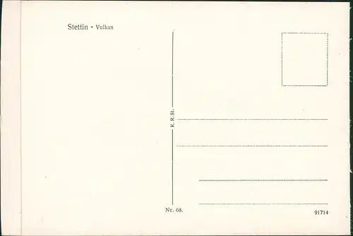 Postcard Stettin Szczecin Vulcan Werft - Vulkan, Pommern 1928