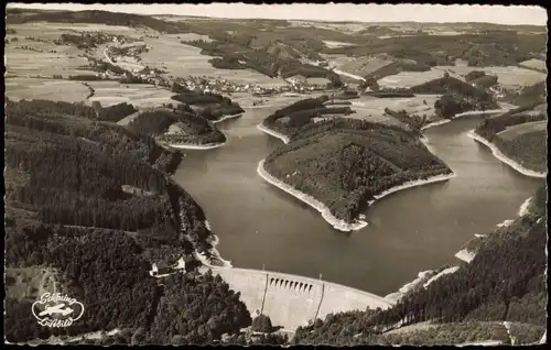 Ansichtskarte Gummersbach Luftbild Aggertalsperre 1958