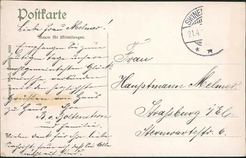 Postcard Swinemünde Świnoujście Sporthäuschen. Pommern 1908