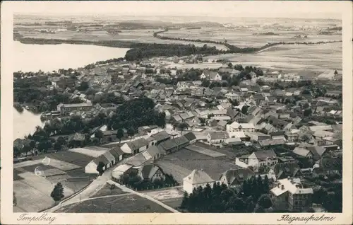 Postcard Tempelburg (Pommern) Czaplinek Luftbild, Pommern 1926