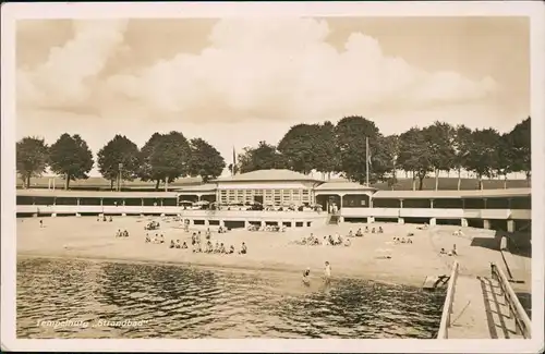 Tempelburg (Pommern) Czaplinek Strandbad, Pommern - Fotokarte 1939