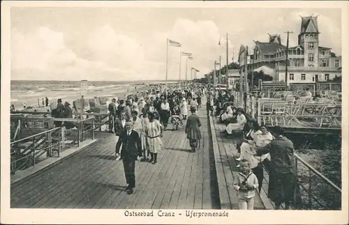 Cranz Selenogradsk (Зеленоградск) Uferpromenade, Ostpreußen 1912